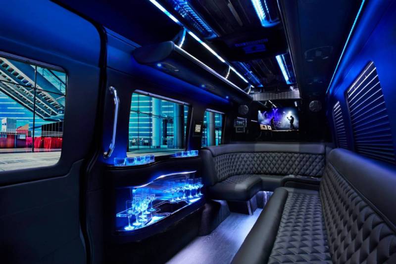 limo party bus rental ct inside