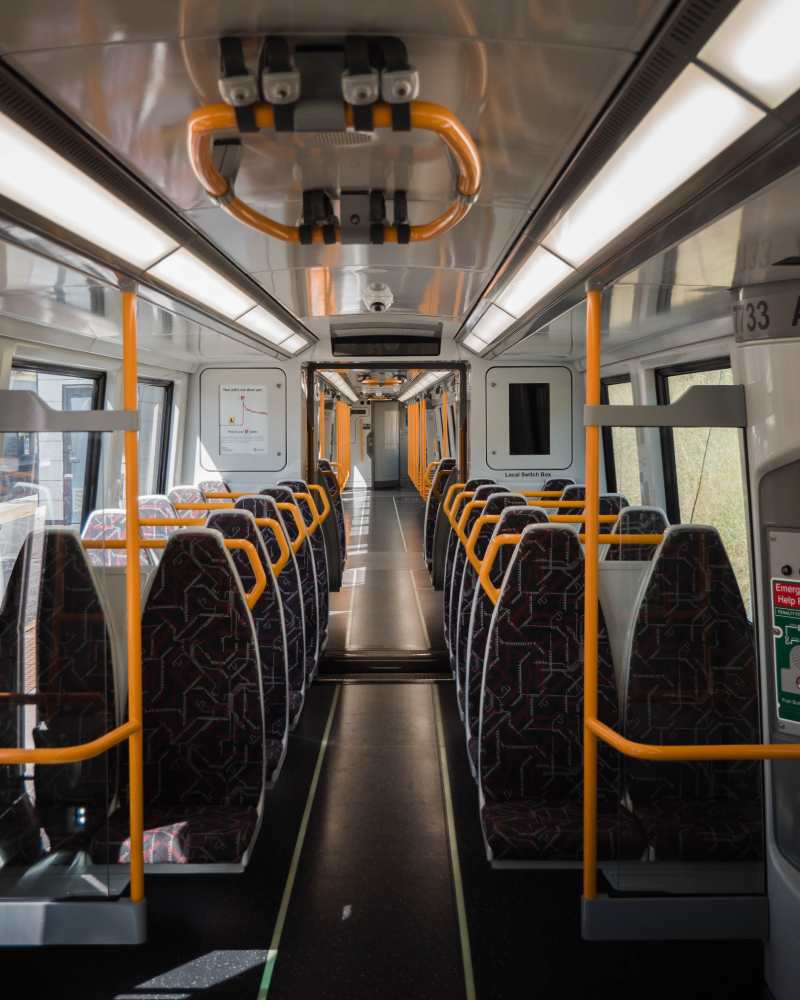 inside a bus charter in new york