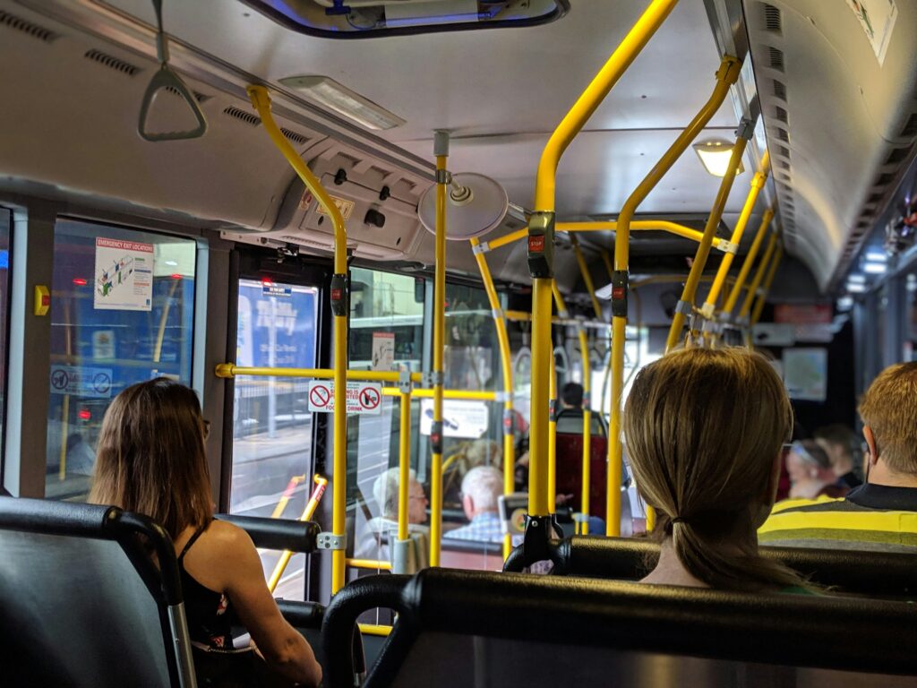 Greyhound bus seats