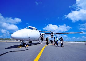 White Jet on Black Tarmac