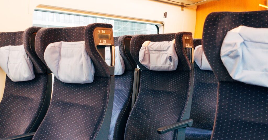 Free stock photo of armrests, bahn, blue